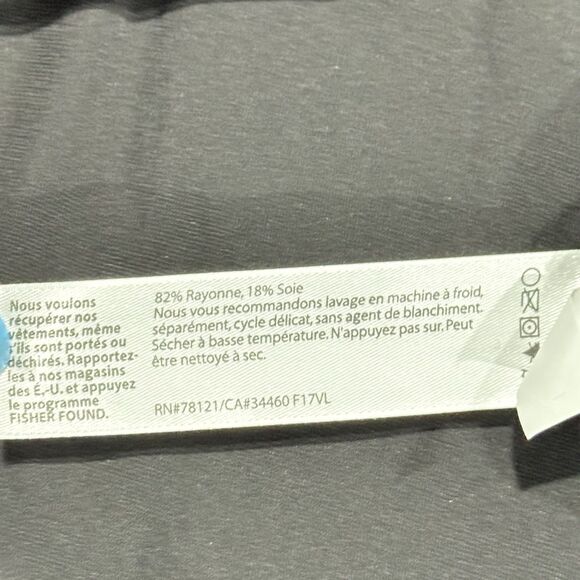 Eileen Fisher Mandarin Collar Silk Blend Tunic Shirt Dress Sz Small Petite - Picture 9 of 10